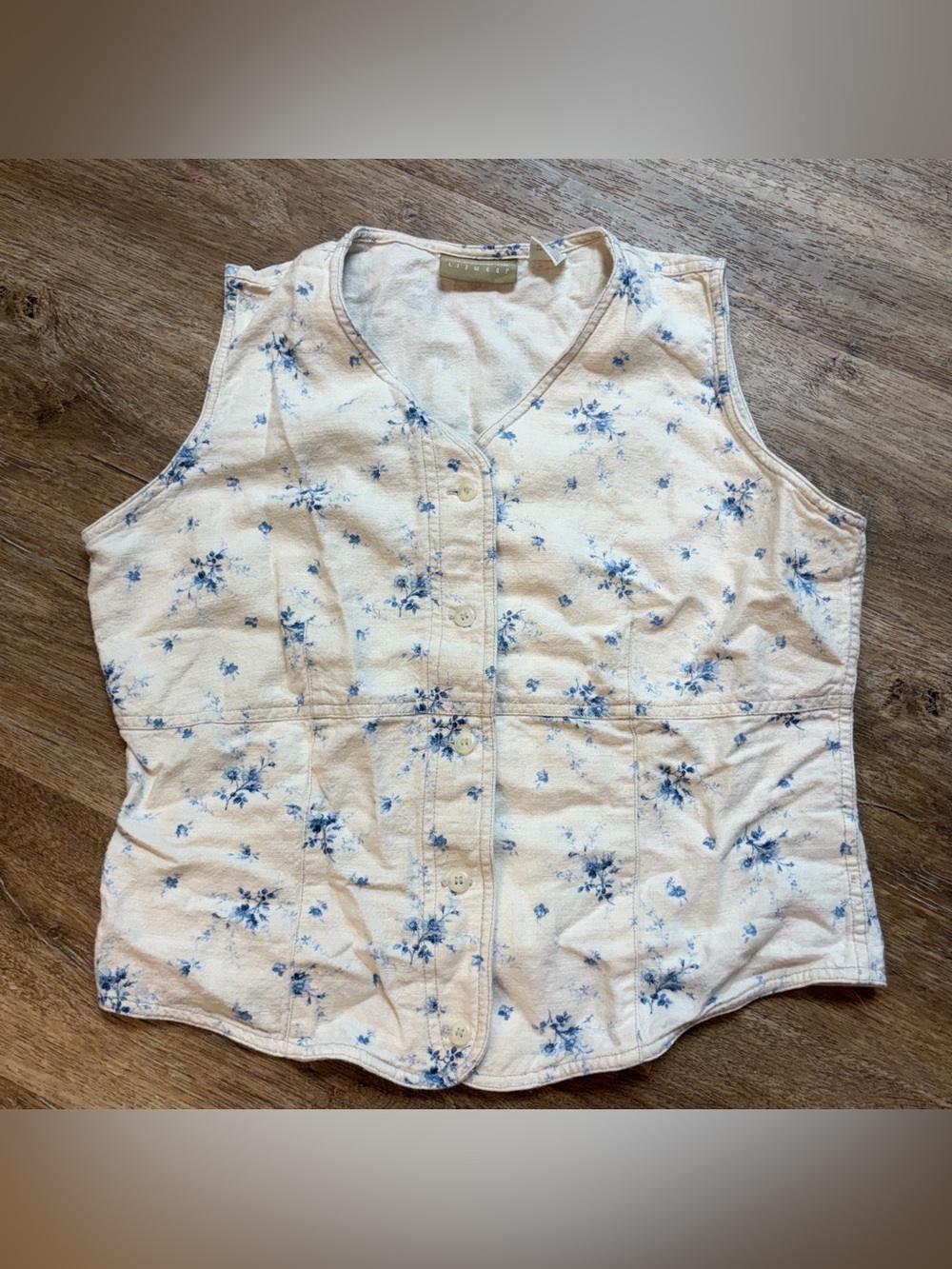 Liz Claiborne Lizwear vintage waistcoat/vest/sleeveless button-front top